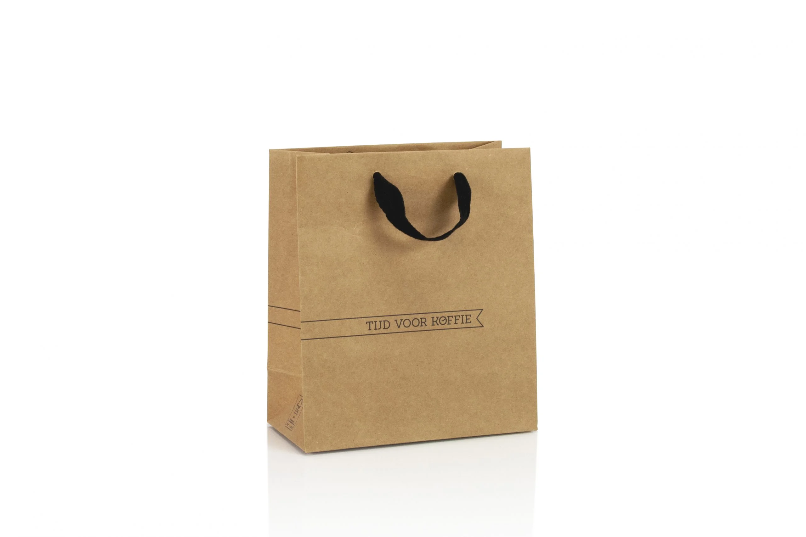 Kraft papier zakken bedrukt met logo